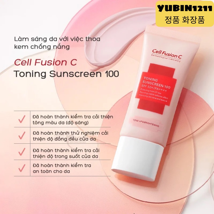 Kem chống nắng Cell Fusion C Toning Sunscreen 100 35ml