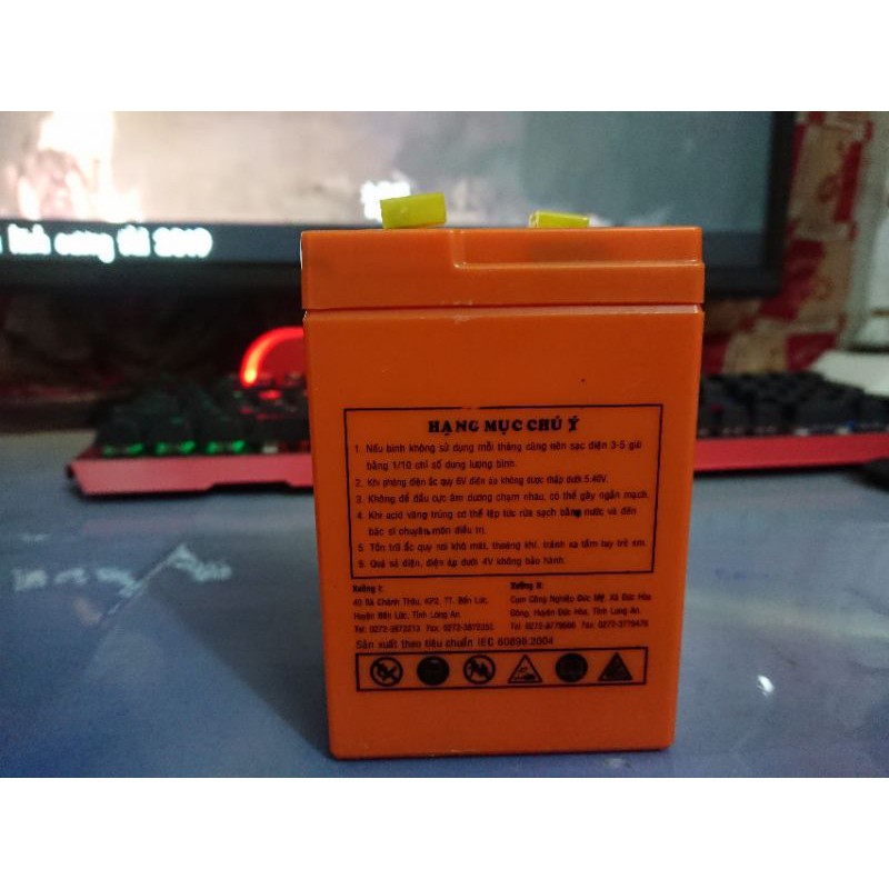 Ắc Quy Xe Điện Trẻ Em Globe 6V-5Ah Việt Nam