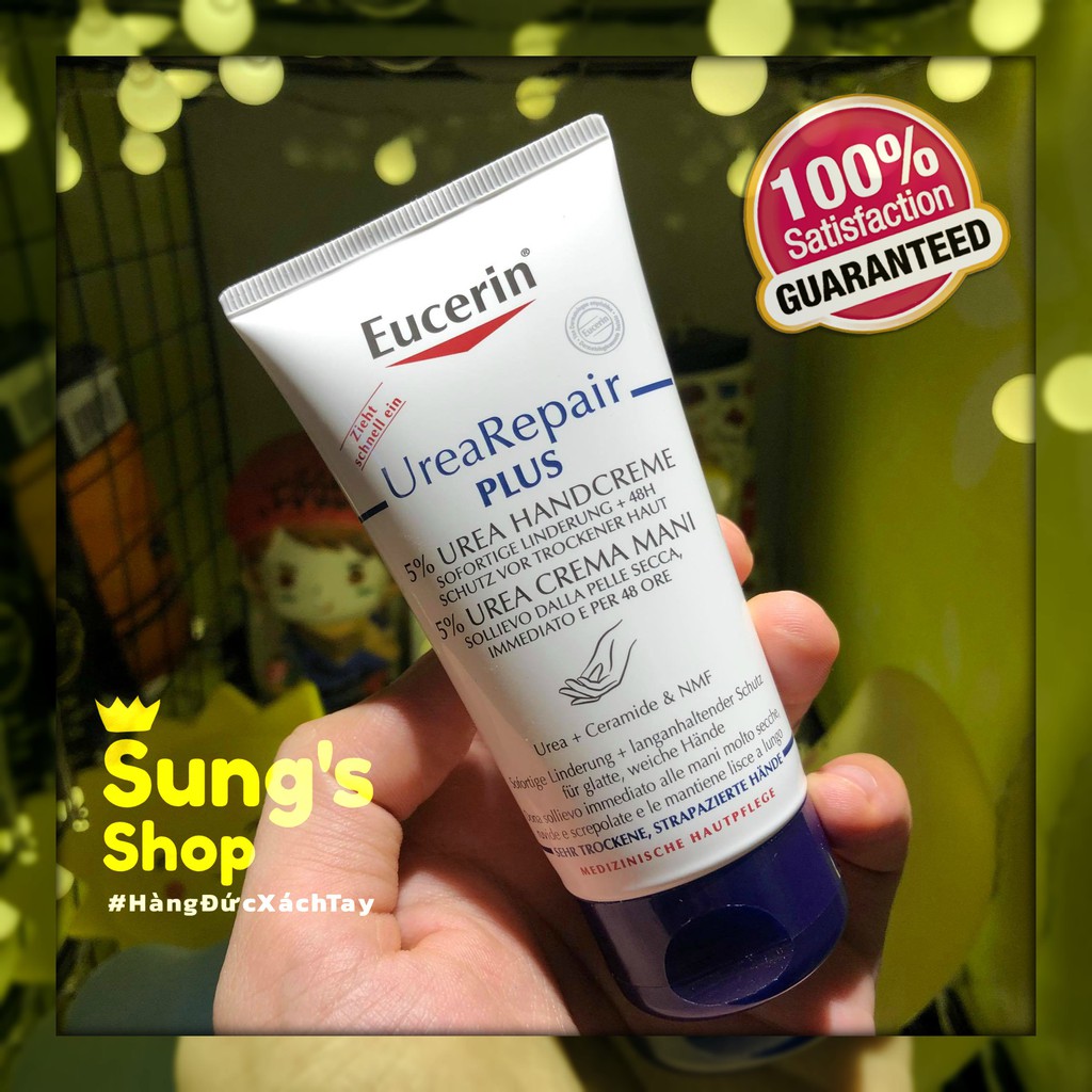 [RẤT HIỆU QUẢ] Kem dưỡng da tay siêu mềm mại EUCERIN UreaRepair PLUS 5% không gây nhờn rít