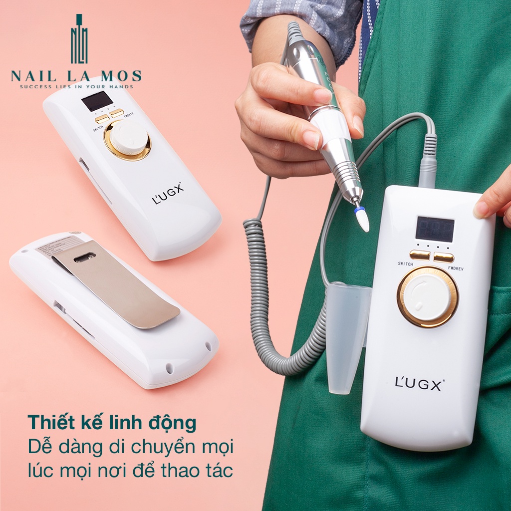 Máy mài móng tích điện L'UGX LG601 chính hãng - Máy mài cầm tay cao cấp cho thợ nail