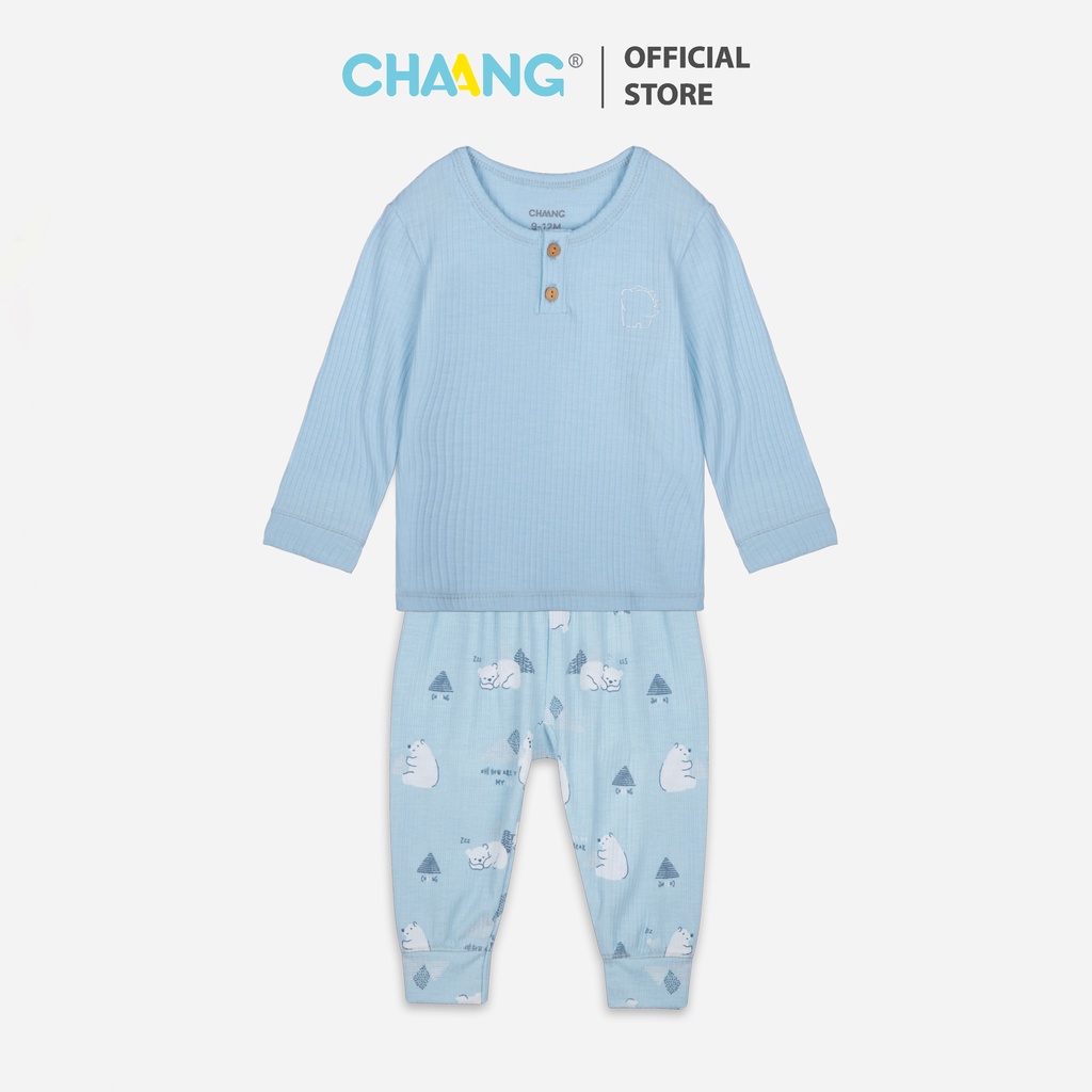 Bộ dài cổ trụ bé trai Northern gấu xanh