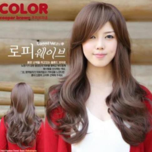 Tóc Giả Tơ Nhật Mái Xéo Có Da Đầu TG185