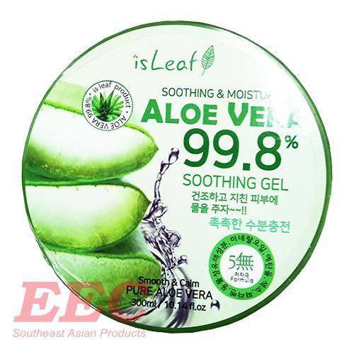 Gel dưỡng ẩm tối ưu nha đam 99.8% isLeaf Aloe Vera 99.8% Soothing &amp; Moisture Gel 300ml