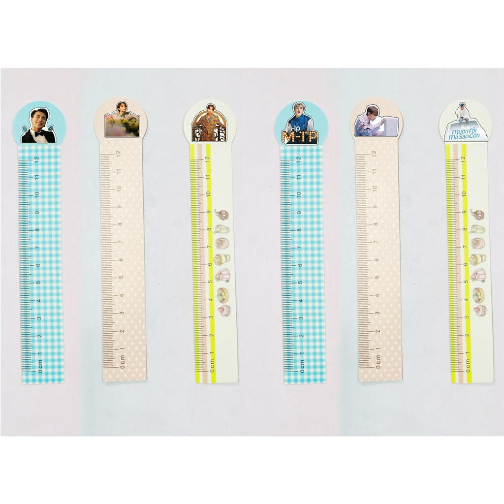 Thước kẻ dẻo sơn tùng TPP13 mtp thước kẻ 12 cm cute dễ thương hoạt hình thần tượng