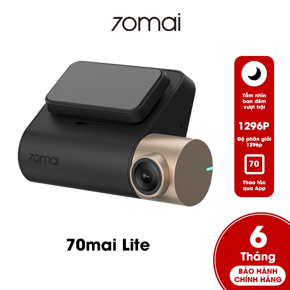 Camera hành trình ô tô 70mai Dash Cam D08 lite - Độ phân giải full HD với cảm biến SONY IMX307