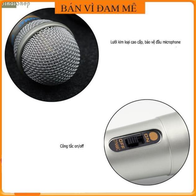 Micro Karaoke Chống Hú, Độ nhạy - hút âm cao - TOP Mic Hát Karaoke mẫu mới,Mic karaoke xingma. Bảo hành 1 đổi 1