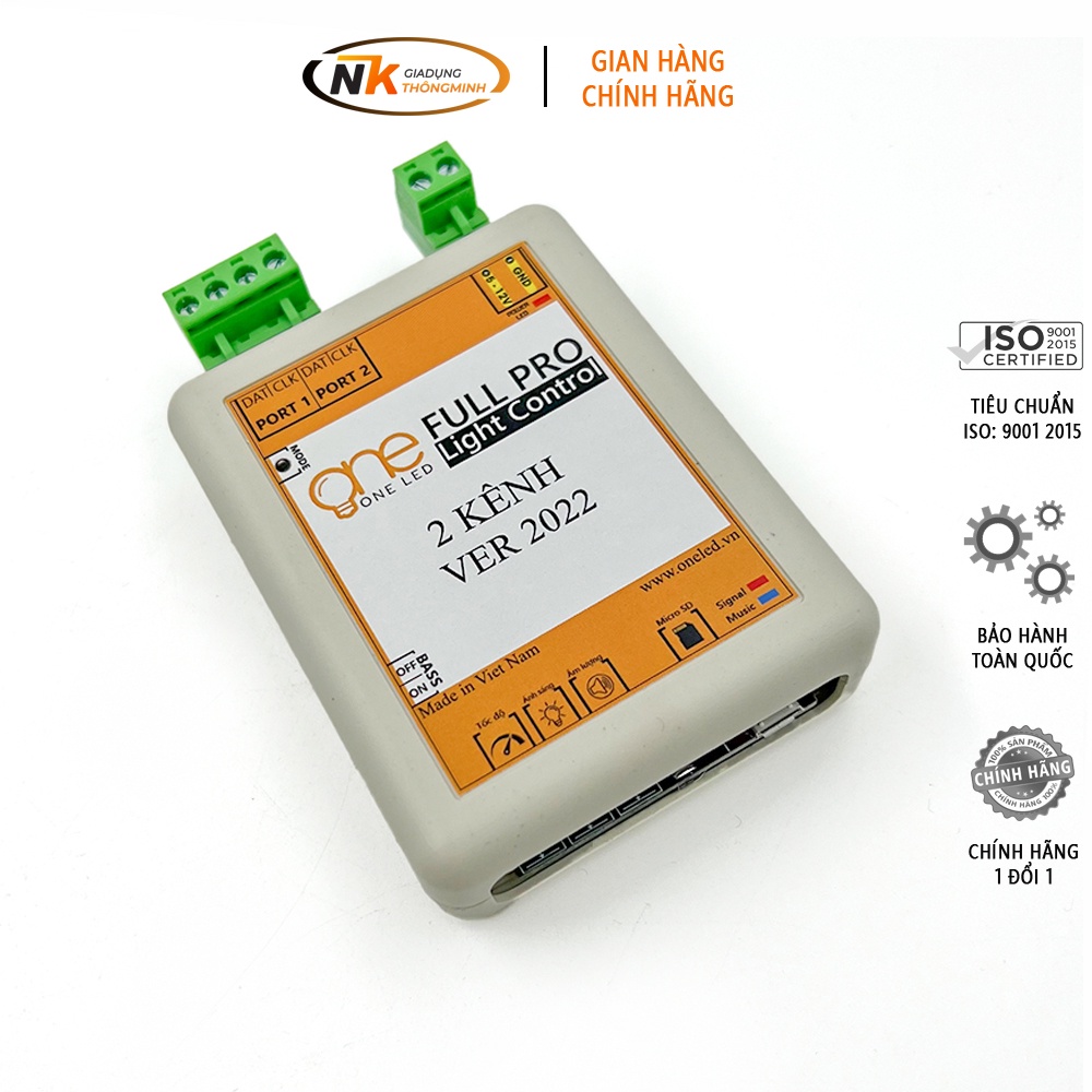 Mạch FULL PRO Oneled Điều Khiển đèn LED Nháy Theo Nhạc 2022 - Thương Hiệu NK