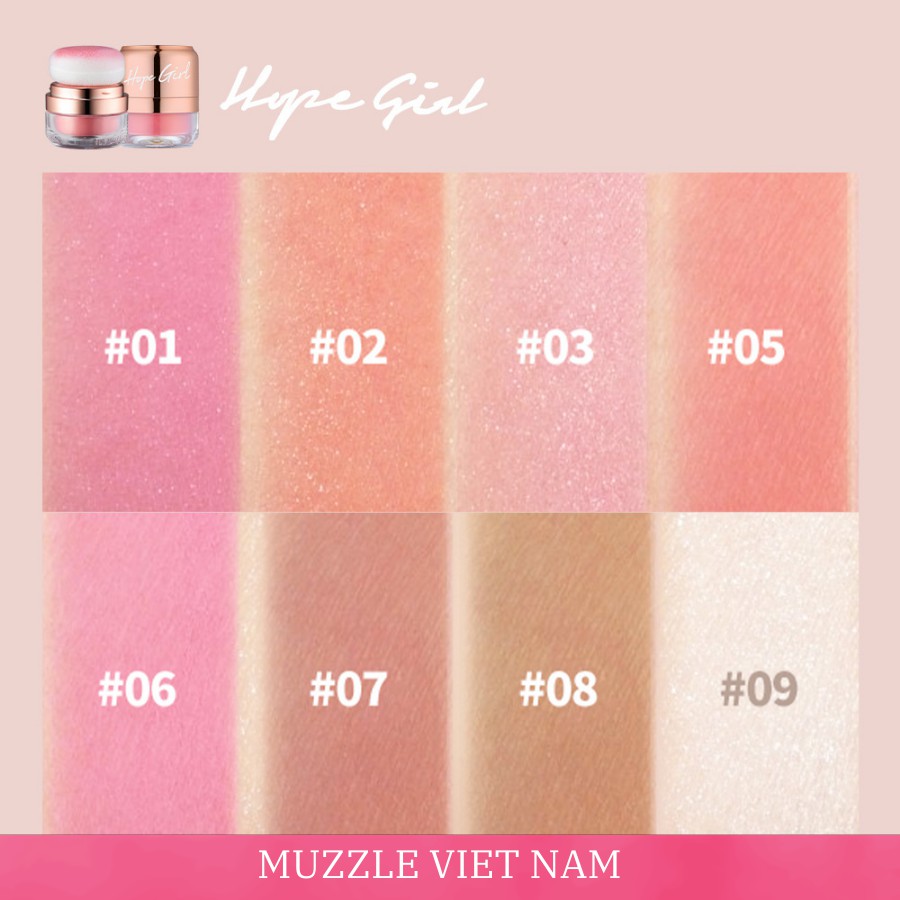 Phấn Má Hồng Dạng Bột #02 02 CORAL STONE Cam Nhũ HOPE GIRL 3D Powder Blusher [Chính Hãng Hàn Quốc] | BigBuy360 - bigbuy360.vn