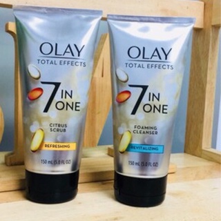 Sữa rửa mặt Olay Total Effect 7 in 1 Refreshing Citrus chống lão hóa, 150ml
