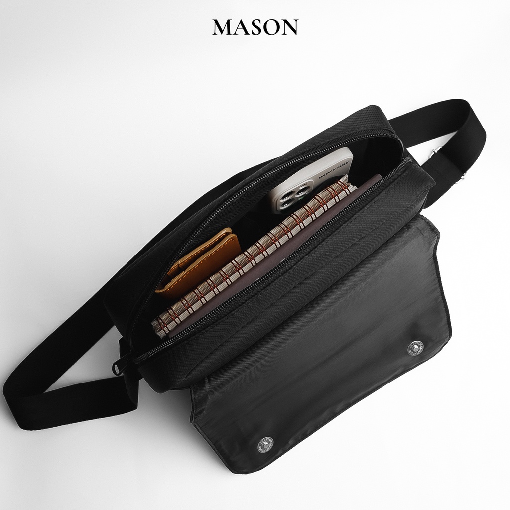 Túi đeo chéo nam nữ unisex đựng ipad Rush Bag vải Oxford nhập khẩu chống thấm nước thương hiệu Mason - M11