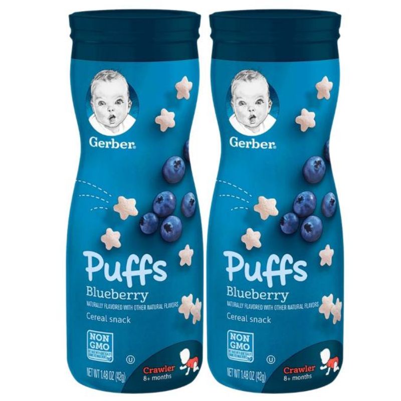 Bánh ăn dặm hình sao Gerber mỹ hộp 42g,8m+