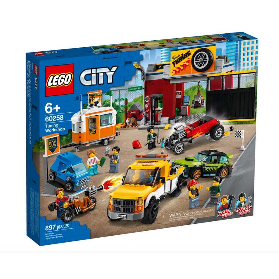 Lego HaHa - Lego City - Trạm Sửa Xe Thành Phố - 60258