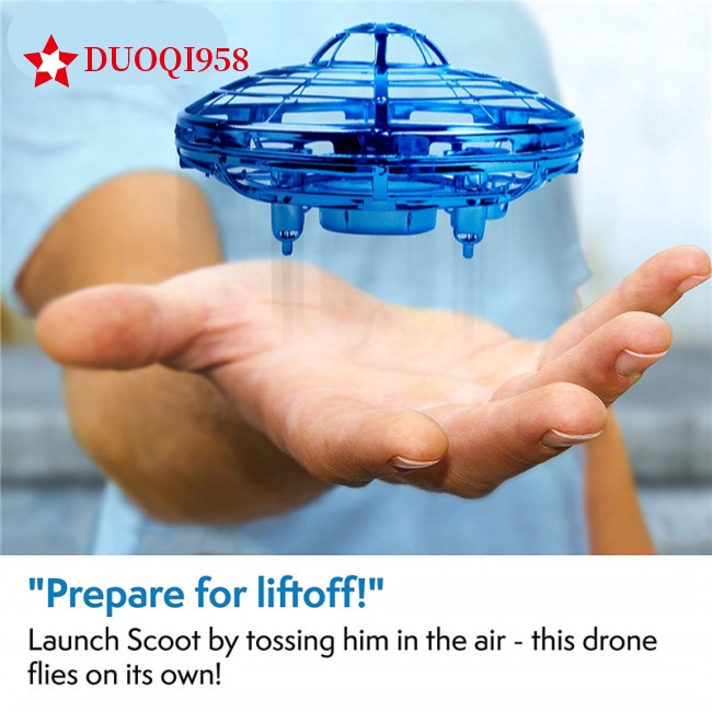 Mini Quadcopter Drone - "Force1 Scoot" Hands Free Hover Drone w/ 3 Micro Drone Sensors for for