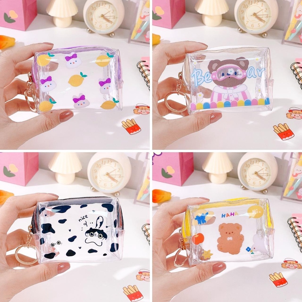 Móc khóa ví mini kute in hình thỏ gấu treo balo móc chìa khóa cực đáng yêu, quà tặng, quà lưu niệm Kho album ảnh AnVy