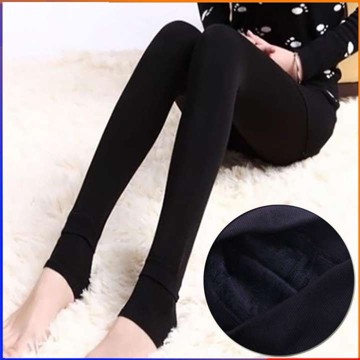 Quần tất legging nữ lót lông giữ nhiệt mùa đông