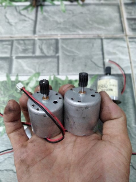 DC Motor NiSCA giá 5c/70k chế quạt tích điện mini