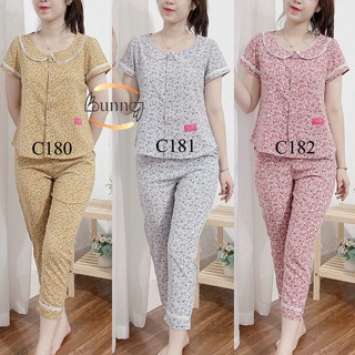 Đồ bộ mặc nhà quần áo bộ nữ chất thô lụa mềm