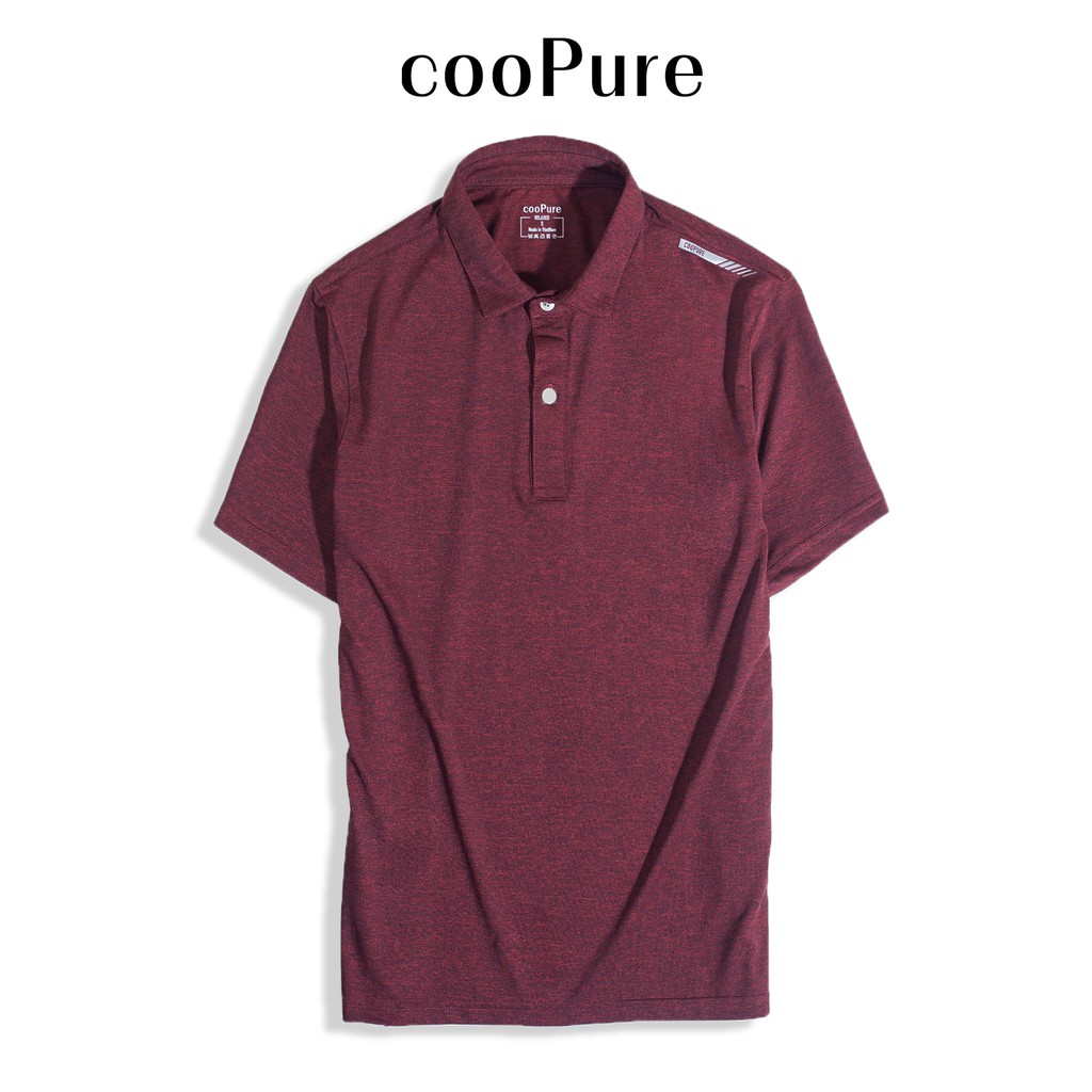 Áo polo nam cooPure màu xanh nhạt, vải Rayon mix sợi Viscose dòng active khỏe khoắn NO.1335 (5 màu)