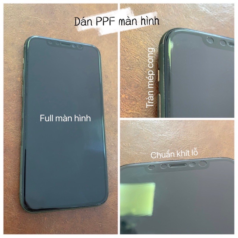 Dán PPF mặt trước, mặt sau, màn hình, mặt lưng iPhone 11, 11 Pro, 11 Pro Max full viền chuẩn lỗ loa phím