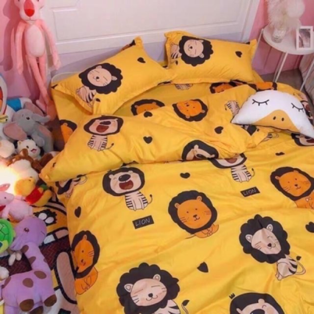 Trọn bộ ga gối poly và vỏ chăn tặng kèm ôm cottong poly (được xem hàng trước khi thanh toán