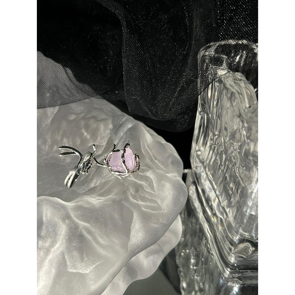 Nhẫn Hình Hoa Hồng Phong Cách hip hop Hàn Quốc Thời Trang Cho Nữ