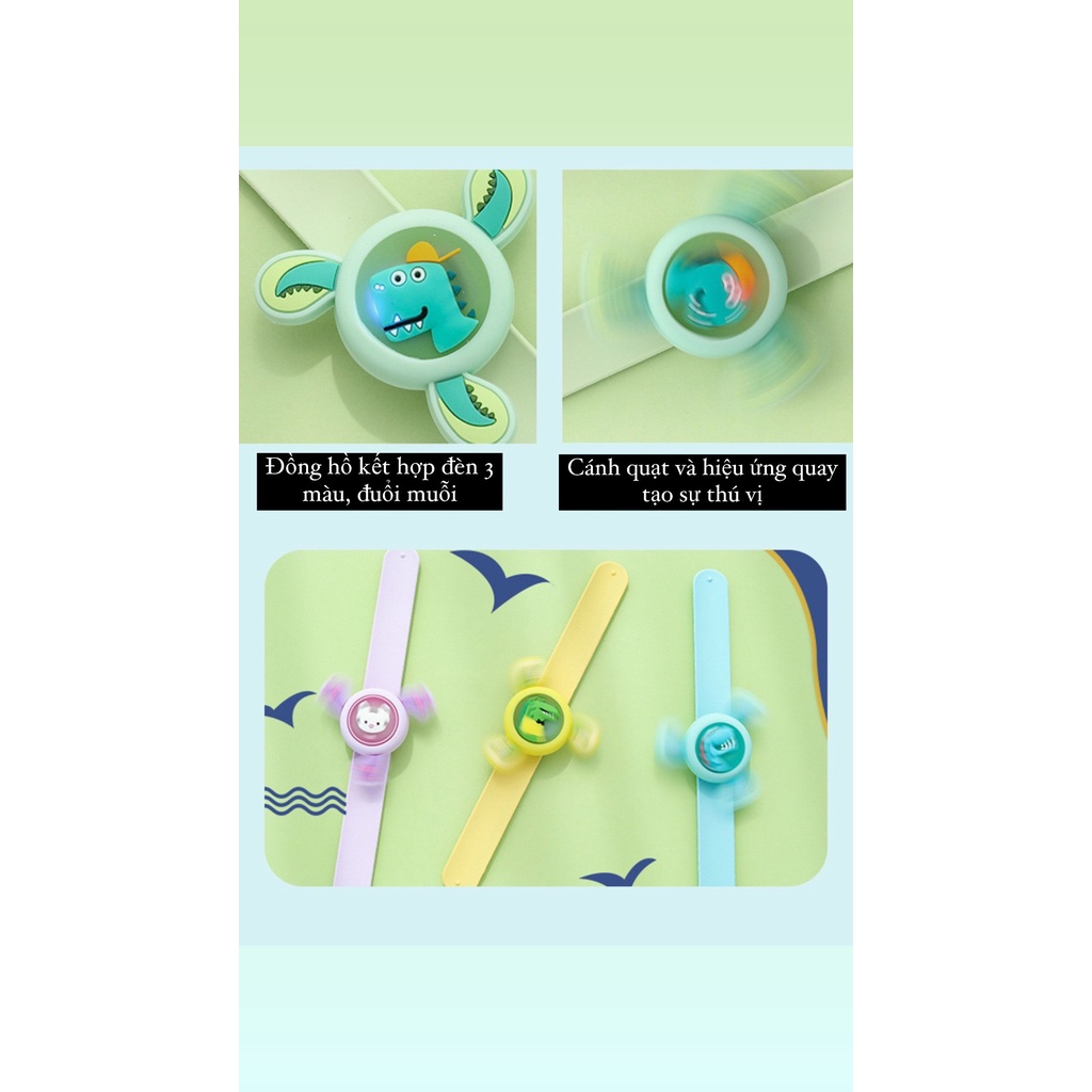 [Đồ chơi thông minh] Đồng hồ đeo tay chống muỗi silicon dạ quang cho bé Master Kids