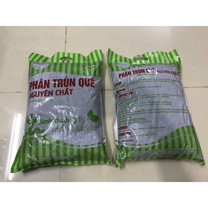 Phân Trùn Quế 2kg LAVAMIX, Bổ Sung Dinh Dưỡng, Cải Tạo Đất