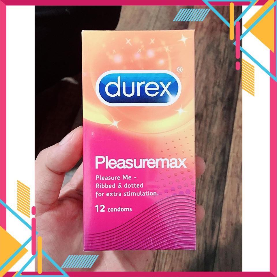 Bao cao su Durex Plesuremax Gân Gai Hộp 12c Vip [lovelove]