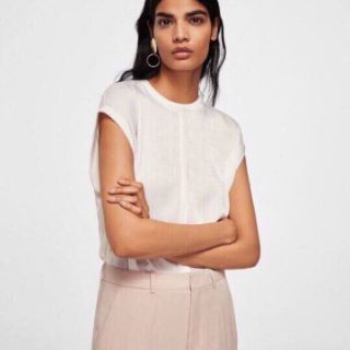 Áo sát nách lụa Mango vnxk