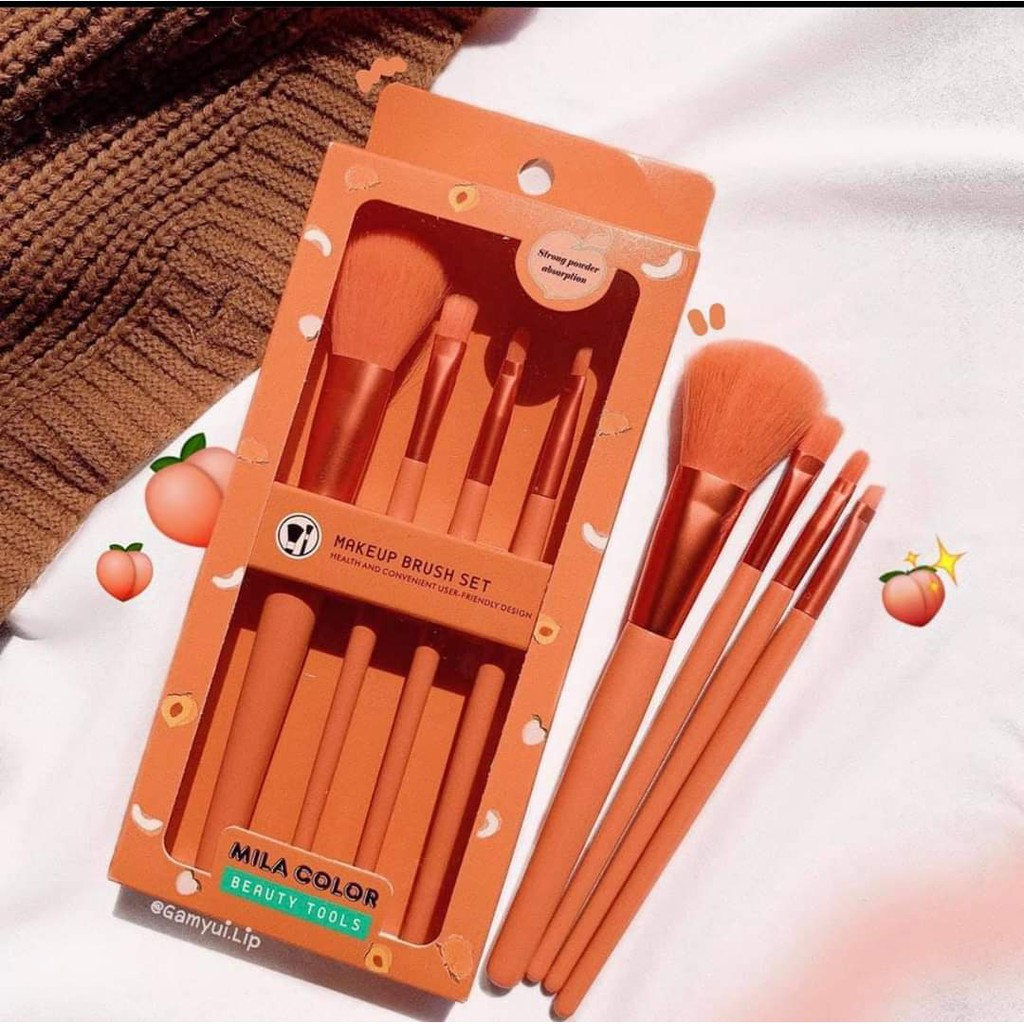 Bộ 4 cọ trang điểm hot trend MILA Color siêu mềm