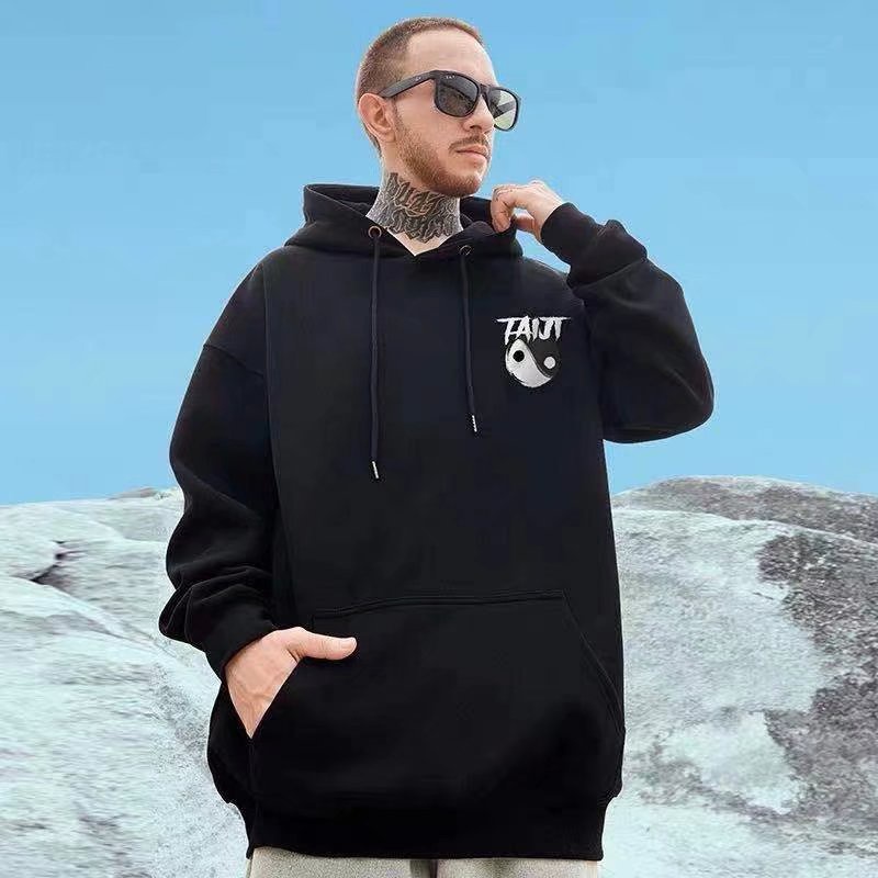 Áo Hoodie Dáng Rộng In Họa Tiết Hoạt Hình Gấu Trúc Phong Cách Hip hop Nhật Bản Thời Trang Cho Nam Cỡ M-5XL