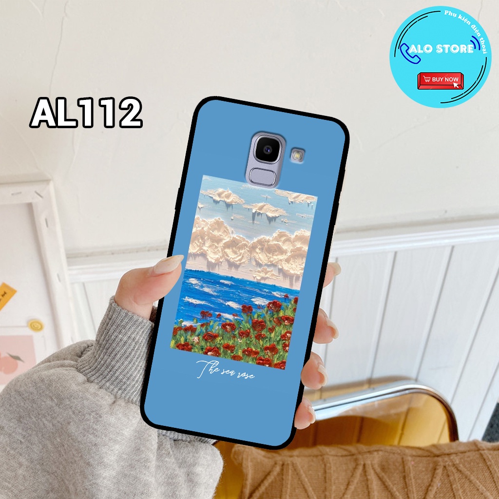 Ốp điện thoại SAMSUNG J6/ J6 PLUS - Ốp lưng Samsung in hình hoa vintage nữ tính,dễ thương
