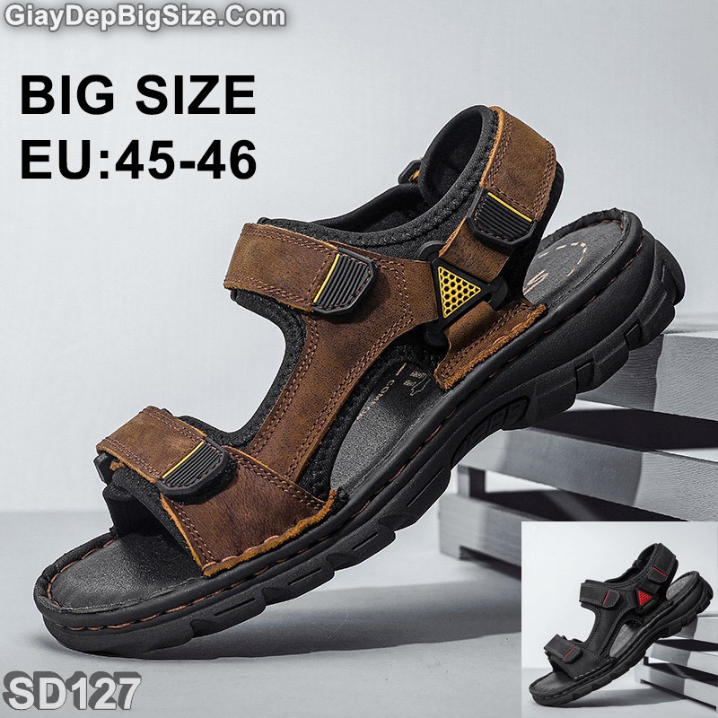 Giày sandal (xăng đan) dép quai hậu big size cỡ lớn cho nam chân to