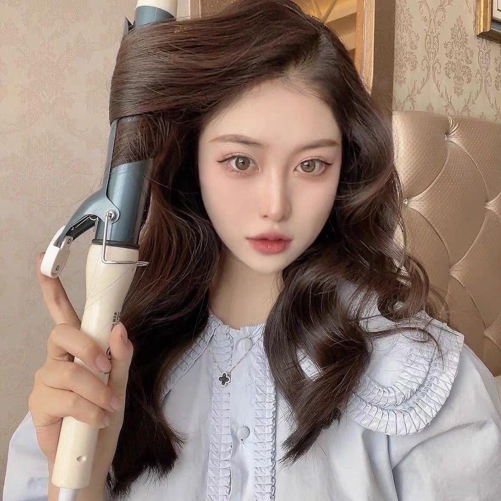 Máy uốn tóc xoăn Hàn Quốc Koremi, Máy làm tóc xoăn lọn to nhỏ cao cấp chuẩn Salon MUT5