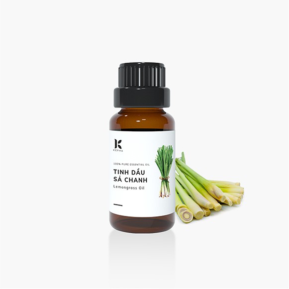 Tinh dầu Sả Chanh Kepha | Lemongrass Essential Oil | Dung tích 20ml | Nhập khẩu Ấn Độ