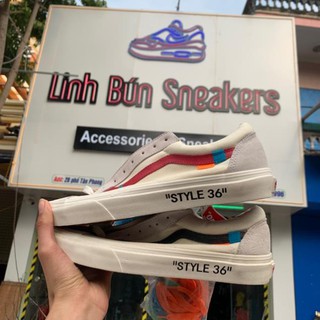 ( GIÀY THỂ THAO SNEAKESR ) giày vans style ofw tặng kèm 3 bộ dây giày 3 màu