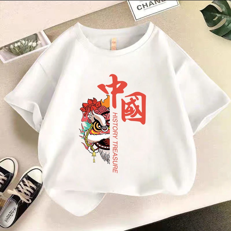 Áo Thun Tay Ngắn Phong Cách Phương Tây Kiểu Mới Dành Cho Trẻ Em