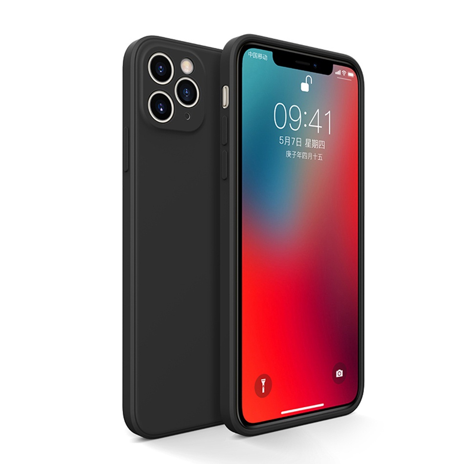 Ốp điện thoại silicon dẻo mềm chống sốc bảo vệ ống kính máy ảnh thích hợp cho iPhone 13 11 Pro Max 7 8 Plus X Xs Max XR