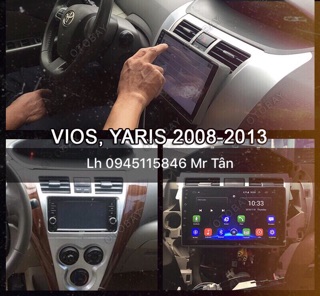 Màn android 9 & 10” sim 4G lắp xe vios & yarit