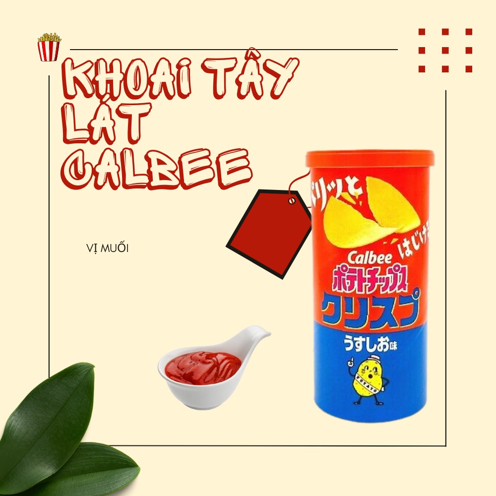 Giảm giá Khoai tây lát calbee vị muỗi hũ 50 gram nhập khẩu nhật bản thơm ngon cho bé ăn dặm - BeeCost
