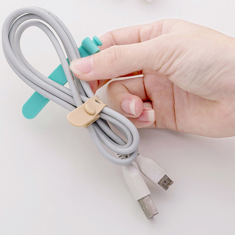 Set 4 Dây Cột Giữ Dây Cáp Gọn Gàng Tiện Lợi