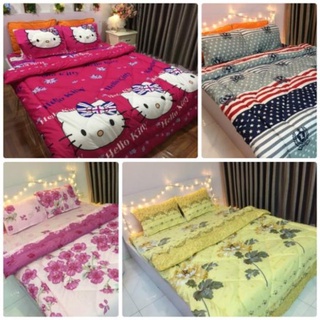 SET 5 MÓN GA GỐI CHĂN PHAO POLY ĐỦ BỘ (1m6x2m  - 1m8x2m)