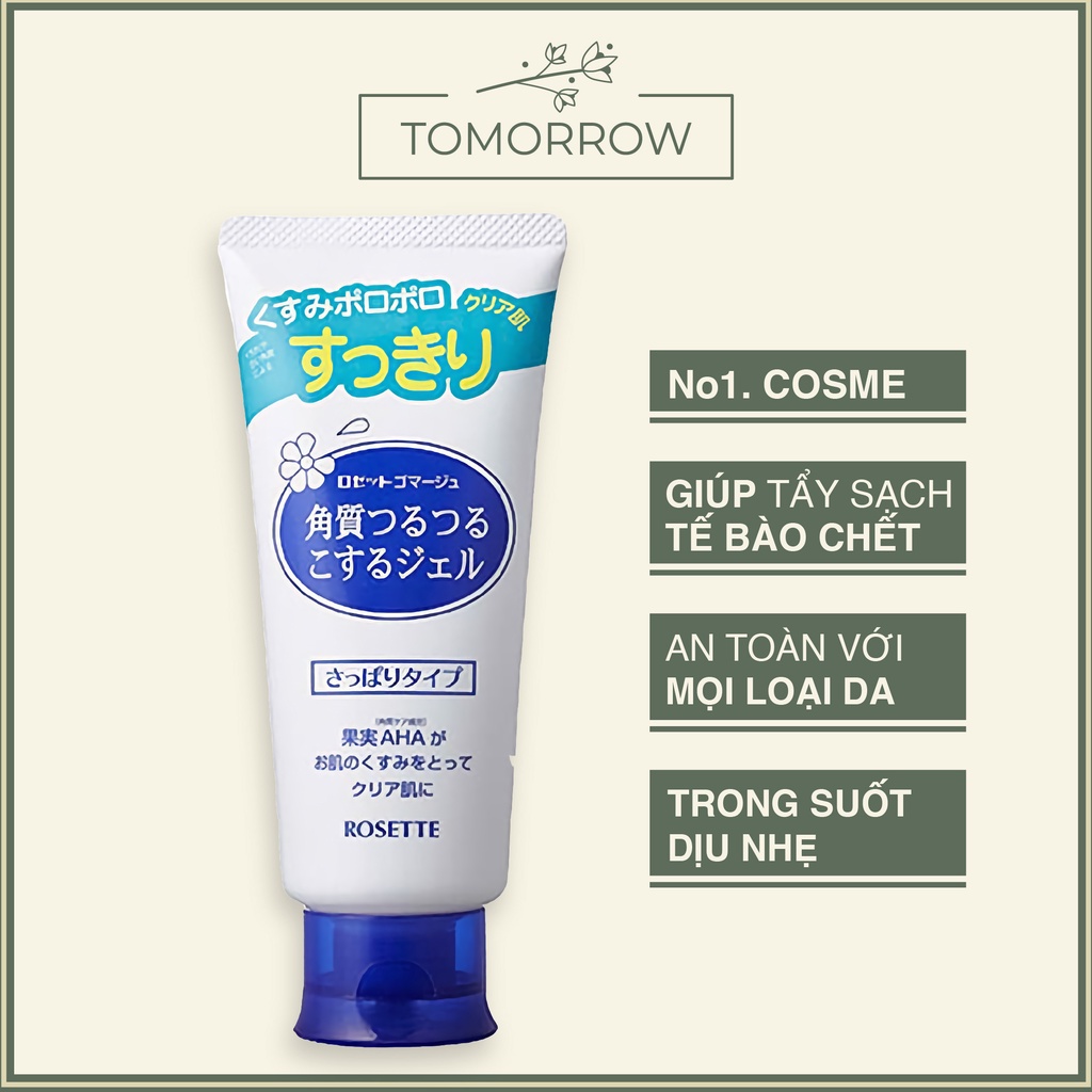 Gel Tẩy Tế Bào Chết Rosette Peeling Gel Nhật Bản 120g No.1 Cosme MẪU MỚI 2021