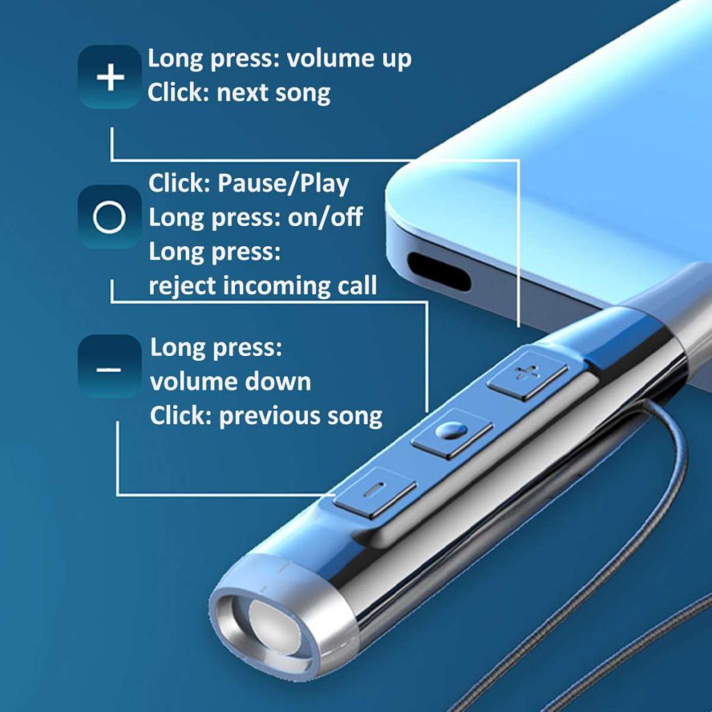 Tai Nghe Bluetooth Thể Thao Đeo Cổ BT-35,Tai Nghe Không Dây Bluetooth Tai Nghe không Thấm Nước Với Chức Năng Dèn Pin auum1