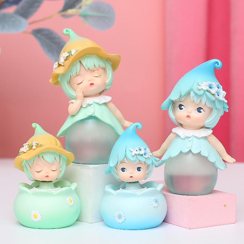 Mô Hình Búp Bê Bằng Nhựa Thủ Công Sáng Tạo Tinh Xảo Phong Cách Mới Trang Trí Bánh Kem