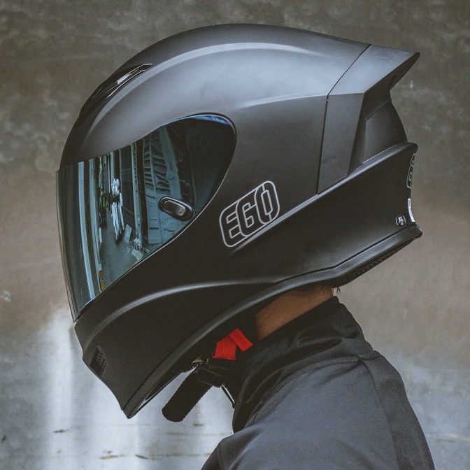 Mũ bảo hiểm Fullface 1 kính EGO E8 PLUS nâng cấp đuôi gió - BIKER.176 - Mũ bảo hiểm chính hãng Vũng Tàu