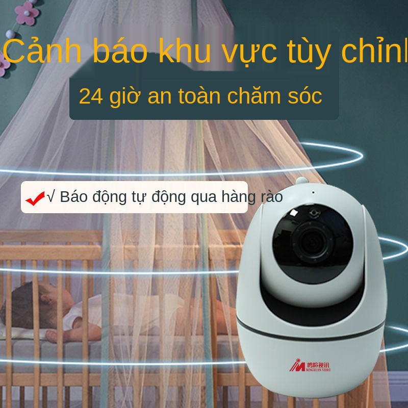 ▽Camera thông minh không dây HD quan sát toàn cảnh 360 độ bằng điện thoại di động wifi giám sát từ xa camera gia đình tr