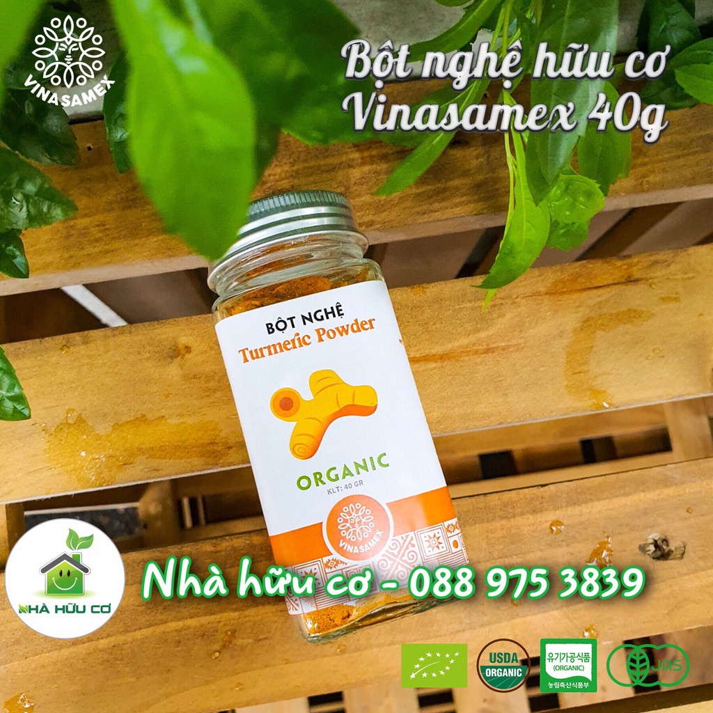 Bột nghệ hữu cơ Vinasamex 40g - Date: 16/09/2024 - Nhà Hữu Cơ