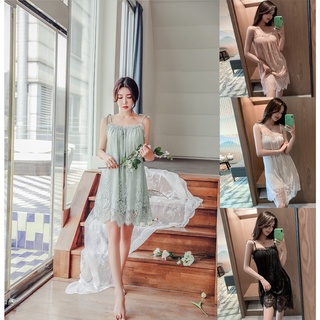 Váy ngủ 2 dây sexy, đầm ngủ ở nhà thời trang - soc1003