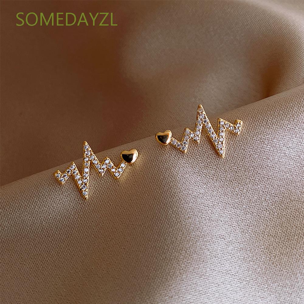 Khuyên tai hình nhịp tim thời trang độc đáo cho nữ